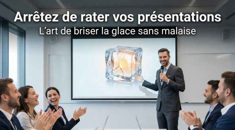 Arrêtez de rater vos présentations : l&rsquo;art de briser la glace sans malaise