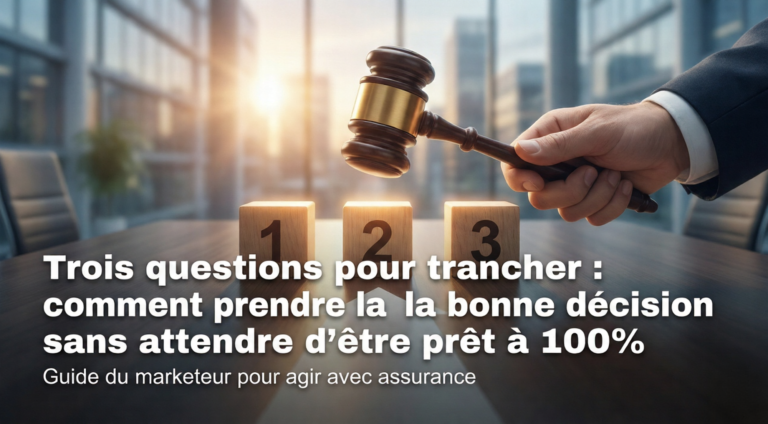 Trois questions pour trancher